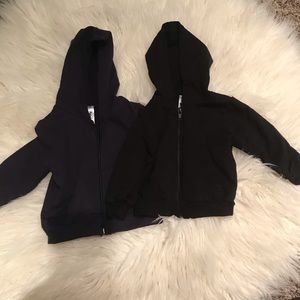 American Apparel set of two 6-12 month hoodies